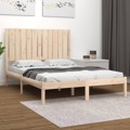 Estrutura de Cama Dupla Pequena 4FT 120x190 cm Madeira Maciça