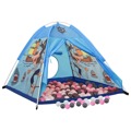 Tenda de Brincar Infantil com 250 Bolas 120x120x90 cm Azul