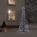 Árvore de Natal em Cone 200 Luzes LED 70x180 cm Branco Frio