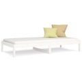 Sofá-cama 90x190 cm 3FT Single Madeira de Pinho Maciça Branco