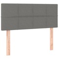 Cabeceira de Cama Tecido 90x5x78/88 cm Cinzento-escuro