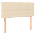 Cabeceira de Cama Tecido 100x5x78/88 cm Creme