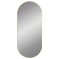 Espelho de Parede 100x45 cm Oval Dourado