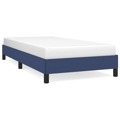 Estrutura de Cama 90x190 cm Tecido Azul