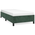 Estrutura de Cama 90x190 cm Veludo Verde-escuro