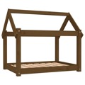 Cama para Cães 81x60x70 cm Pinho Maciço Castanho Mel