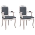 Cadeiras de Jantar 2pcs 62x59,5x100,5 cm Veludo Cinzento-escuro
