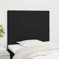 Cabeceira de Cama 2 pcs Tecido 80x5x78/88 cm Preto