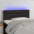 Cabeceira de Cama C/ Luzes LED Tecido 80x5x78/88 cm Preto