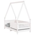 Estrutura de Cama Infantil 70x140 cm Pinho Maciço Branco