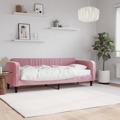 Sofá-cama com Colchão 80x200 cm Veludo Rosa