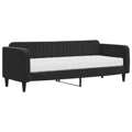 Sofá-cama com Colchão 80x200 cm Veludo Preto