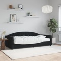 Sofá-cama com Colchão 90x190 cm Veludo Preto