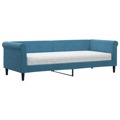 Sofá-cama com Colchão 80x200 cm Veludo Azul