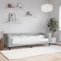Sofá-cama com Colchão 80x200 cm Veludo Cinzento-claro