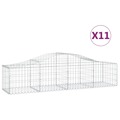 Cestos Gabião Arqueados 11pcs 200x50x40/60 cm Ferro Galvanizado