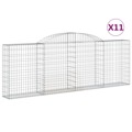 Cestos Gabião Arqueados 11 pcs 300x30x100/120 Ferro Galvanizado