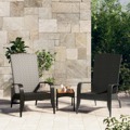 Cadeira de Jardim Adirondack Vime Pe Preto