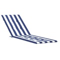 Almofadão Cadeira de Terraço Tecido Oxford Riscas Azul/branco