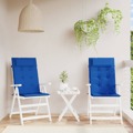 Almofadões Cadeira Encosto Alto 2 pcs Tecido Oxford Azul Real