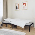 Estrutura de Cama Metal 107x203 cm Preto