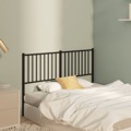 Cabeceira de Cama 135 cm Metal Preto