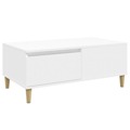 Mesa de Centro 90x50x36,5 cm Derivados de Madeira Branco