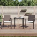 Cadeiras Jardim C/ Almofadões 2pcs 56x59x84 cm Vime Pe Castanho