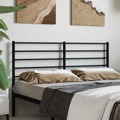 Cabeceira de Cama 120 cm Metal Preto