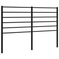 Cabeceira de Cama 135 cm Metal Preto