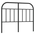 Cabeceira de Cama 120 cm Metal Preto