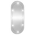 Espelho de Parede Oval com Luzes LED 40x90 cm Vidro