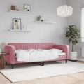 Sofá-cama 80x200 cm Veludo Rosa