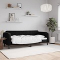 Sofá-cama 80x200 cm Veludo Preto