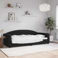 Sofá-cama 90x200 cm Veludo Preto