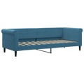 Sofá-cama 80x200 cm Veludo Azul