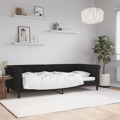 Sofá-cama 90x200 cm Veludo Preto