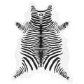 Tapete Lavável Antiderrapante 120x170 cm Zebra Preto e Branco