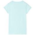 T-shirt de Criança Ciano-claro 140
