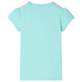 T-shirt Infantil com Estampa de Arco-íris Menta-claro 92