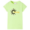 T-shirt de Criança Amarelo Néon 92