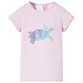 T-shirt para Criança com Estampa de Tartaruga Cor Lilás 128