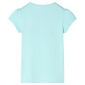 T-shirt de Criança Ciano-claro 116