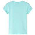 T-shirt Infantil com Estampa de Fruta Colorida Menta-claro 116