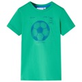 T-shirt para Criança com Estampa de Bola de Futebol Verde 104