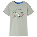 T-shirt Infantil Estampa de Macaco Caqui-claro 116