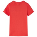 T-shirt para Criança com Estampa de Dinossauro Vermelho 140