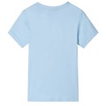 T-shirt para Criança com Estampa de Tubarão Azul-claro 116