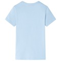 T-shirt para Criança com Estampa de Autocarro Azul-claro 140