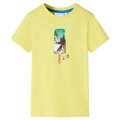 T-shirt Infantil com Estampa de Gelado Amarelo 116